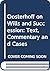 Oosterhoff on Wills and Succession: Text, Commentary and Cases