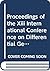 Proceedings of the Xiii Int...