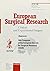 European Society for Surgical Research: 34th Congress of the European Society for Surgical Research, Bern, April 1999 (EUROPEAN SOCIETY FOR SURGICAL RESEARCH//ABSTRACTS)