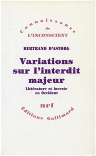 Variations sur l'interdit majeur: Littérature et inceste en Occident (Paperback)