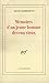 Mémoires d'un jeune homme devenu vieux