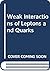 Weak Interactions of Leptons and Quarks