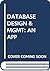Data Base Design and Management: An Applied Approach