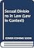Sexual Divisions in Law by Katherine O'Donovan