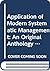 Application of Modern Systematic Management: An Original Anthology (History of Management Thought)