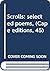 Scrolls: selected poems, (Cape editions, 45)