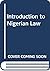 Introduction to Nigerian law