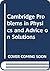 Cambridge Problems in Physics and Advice on Solutions