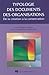 TYPOLOGIE DES DOCUMENTS DES ORGANISATIONS. DE LA CREATION A