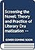 Screening the Novel: Theory and Practice of Literary Dramatization (Insights)
