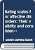 Rating scales for affective...