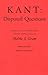 Kant: Disputed Questions