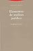 Elementos de análisis jurídico