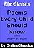 Poems Every Child Should Know by Various and Mary Burt ... with BONUS poem - The Christmas Budget Grinch (all content hyperlinked!)