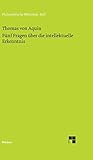 Fünf Fragen über die intellektuelle Erkenntnis: Quaestio 84-88 des 1. Teils der Summa de theologia (German Edition)