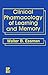 Clinical Pharmacology of Learning and Memory
