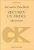 Œuvres en prose