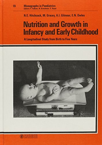 Nutrition and Growth in Infancy and Early Childhood: A Longitudinal Study from Birth to 5 Years (Monographs in Pediatrics, Vol 19)
