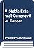 A Stable External Currency for Europe by Jacques Riboud