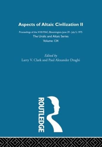 Aspects of Altaic Civilization II (Hardcover)