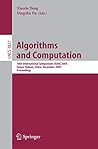Algorithms and Computation: 16th International Symposium, ISAAC 2005, Sanya, Hainan, China, December 19-21, 2005, Proceedings (Lecture Notes in Computer Science, 3827)