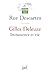 Gilles Deleuze: Immanence et vie. Hommage à Gilles Deleuze, textes de la revue Rue Descartes
