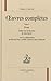 Oeuvres complètes T1 : Prose