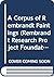 A Corpus of Rembrandt Paintings by L. Peese Binkhorst-Hoffscholte