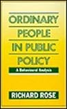 Ordinary People in Public Policy: A Behavioural Analysis