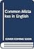 Common Mistakes in English