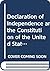 Declaration of Independence...