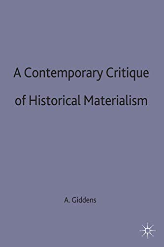 A Contemporary Critique of Historical Materialism (Hardcover)