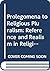 Prolegomena to Religious Pl...