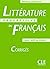 Corriges litterature progressive debutant