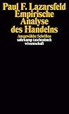Empirische Analyse des Handelns : ausgewählte Schriften Empirische Analyse des Handelns : ausgewählte Schriften