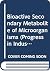 Bioactive Secondary Metabolite of Microorganisms (Progress in Industrial Microbiology)