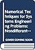 Nondifferential and Variational Techniques in Optimization by D. C. Sorenson