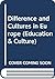 Difference and Cultures in Europe (Education & Culture)