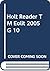 The Holt Reader Teacher's Manual- Fourth Course (Holt Elements of Literature)