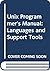Unix Programmer's Manual: Languages and Support Tools