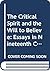 The Critical Spirit and the...