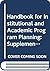 Handbook for Institutional ...