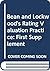 Bean and Lockwood's Rating Valuation Practice: First Supplement