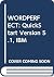 WordPerfect: Quick Start Vers 5.1 IBM