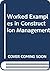 Worked Examples in Construction Management by Frank C. Harris