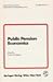 Public Pension Economics (Journal of Economics Zeitschrift für Nationalökonomie Supplementum)