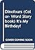 Dinofours (Color- Word Storybook) It's My Birthday!
