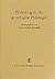 Einleitung in Die Griechische Philologie by Heinz-Günther Nesselrath