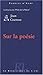 Sur la poésie by Jean Cocteau Sur la poésie by Jean Cocteau