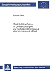 Reaktivitätseffekte in Untersuchungen zur Selbstprotokollierung des Verhaltens im Feld (Europäische Hochschulschriften / European University Studies / ... Universitaires Européennes) (German Edition) Reaktivitätseffekte in Untersuchungen zur Selbstprotokollierung des Verhaltens im Feld (Europäische Hochschulschriften / European University Studies / ... Universitaires Européennes) (German Edition)